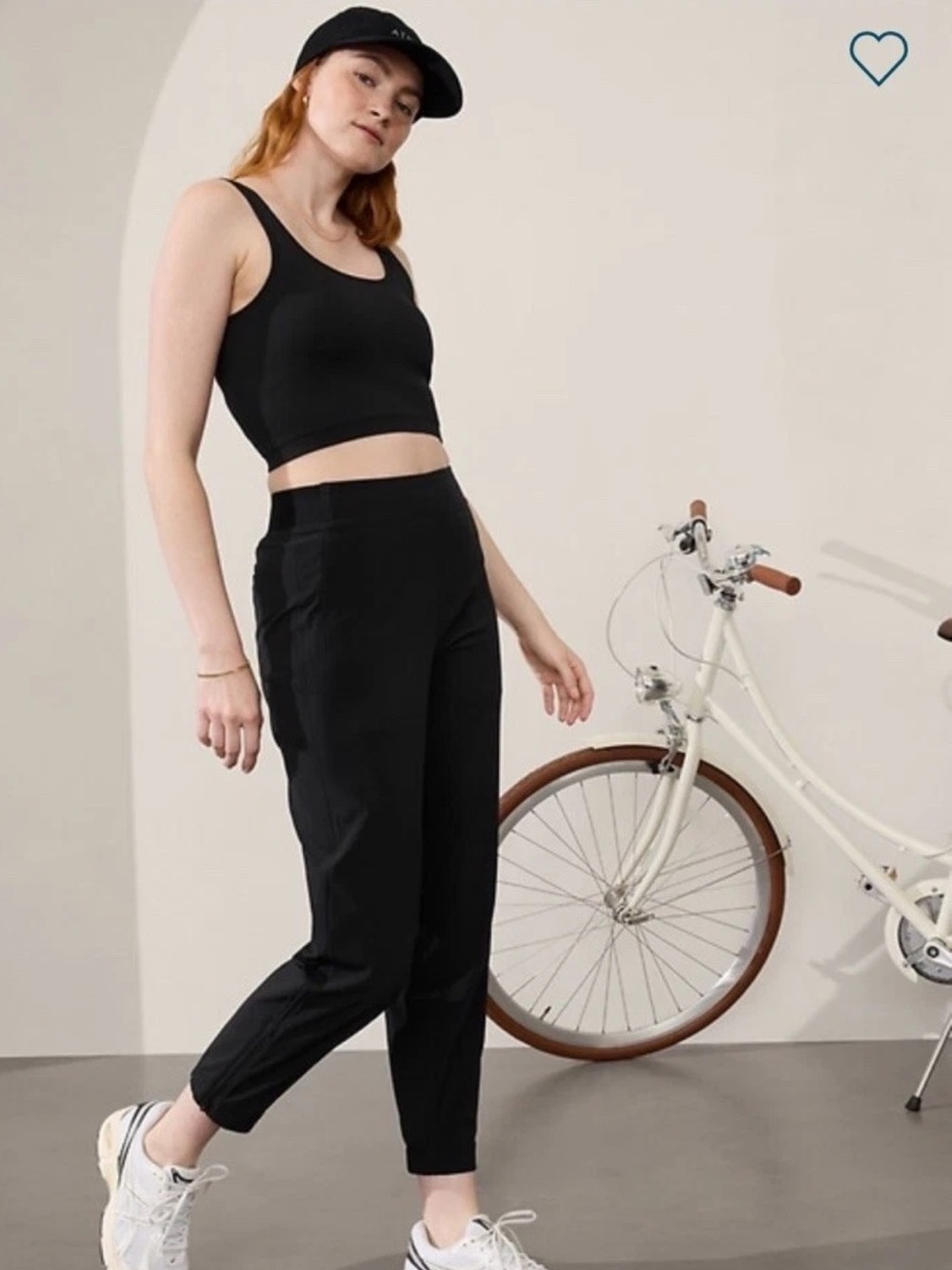 Athleta Brooklyn Heights High Rise Jogger Size 10 Black #533443 pockets